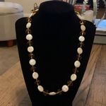 Donna Dresser vintage necklace with beautiful amber beads and mother of … White Photo 1