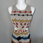 ZARA  Trafulac Dress Woman’s Sz M Colorful Geometric Tribal Print Cut Outs Beach Photo 1