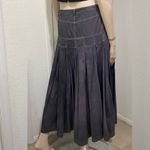 Vintage JEANOLOGY Collection Tie Dye Pleated Maxi Skirt Size 4 Photo 2