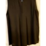 Vince  Women's Black Sleeveless‎ Silk Blend Top Blouse Medium M Photo 3