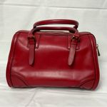 L.A.M.B. Red Leather Satchel Handbag Gwen Stefani 2011 Bag Purse Top Handle Photo 9