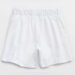 Aerie Women’s Sz S White New Heights Trouser Fleece Shorts Photo 3