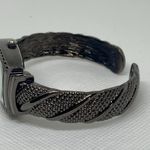 Studio black tone women’s cuff bracelet watch quartz analog 25mm running Photo 4