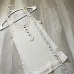 Faherty Henley Tank Top ribbed womens Beige (xsmall) contemporary casual summer Size XS Photo 6