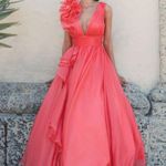 Mac Duggal Coral Ruffle Shoulder Gown Photo 0