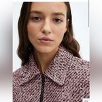 Mango  MNG tweed bomber cropped jacket NEW Size SMALL Photo 4