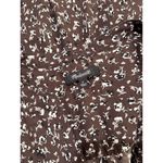 Madewell  Womens Top Brown Floral Ditsy V Neck Long Sleeve Blouse Boho Small Photo 4