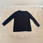 Lululemon  Relaxed fit Boatneck long sleeve shirt size 12 black Photo 3