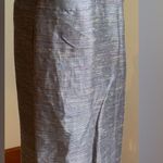 Mary Ann Restivo Vintage Midi Gold Brown Blue Purple Mini Stripes Skirt SZ 12 Photo 2