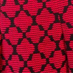 Banana Republic  Black Red Geometric Pleated Skater Career Skirt 4 Photo 4