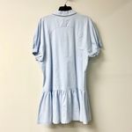 Opening Ceremony  100% Cotton Puff Sleeve Mini Shirt Dress Light Blue Women's 8 Photo 3