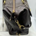 Coach MAHOGANY CAMPBELL LEATHER BELLE CARRYALL/HANDBAG Comes with COA Photo 6