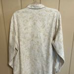 Elegant White Floral Button Down Shirt Size XXL Photo 1