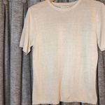 Jaclyn Smith Vintage 90’s  Cream Short Sleeve Silk Blend Crewneck Top Size Small Photo 4