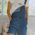 NWT Ghanda Throwback cargo shortalls (short overalls) Blue Size M Photo 0