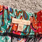 Gibson Latimer  Vibrant Green and Pink Women's Shorts Photo 2