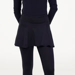 Dona Jo Skirted Capri (Black) Size Small (1) Black Photo 0