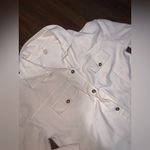 Pilcro Anthropologie  Corduroy Relaxed Jacket Shacket ribbed cream S casual $140 Photo 7