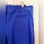 Van Heusen  10 Vibrant Blue Work Career Stretch Trousers Pants Crop Textured Photo 1