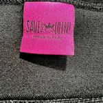 Save The Queen Italy‎ Graphic Floral Top Black White Patchwork Long Sleeve Sz Sm Photo 6