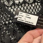 Club Z Collection NWT Black Mesh Heart Racerback Maxi Dress Swim Cover Up Size L Photo 5