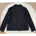 Laura Ashley Women's Black Studded Jean Denim Jacket Size S Photo 2