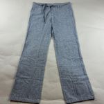 Zenana Outfitters Blue Chambray Linen Blend Straight Leg Summer Pant L Photo 0