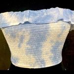 Rock n rags Blue white wash ruffle sleeveless mini skirt w/ ruffle tube top - S Photo 3