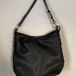 Tahari  large black pebbled faux leather shoulder bag Photo 5