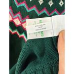 J crew 100% cotton fair isle sweater crewneck size S Green Photo 1