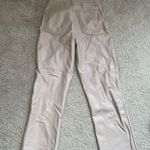 Abercrombie & Fitch Beige Leather Pants Photo 2