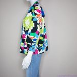 Vintage floral print cotton blend jacket,‎ size L Blue Size L Photo 7