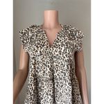 THML  SMOCK BABY DOLL CHEETAH LEOPARD SUMMER SIZE SMALL DRESS WITH POCKETS #93 Photo 4