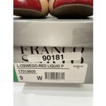 Franco Sarto Oswego red liquid patent Leather And Beige 9W Photo 1