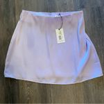 We Wore What  Lavender Satin Mini Skirt Size M NWT Photo 2