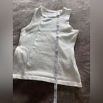 Button Front White Sleeveless Sweater Tank Top Women’s Sz XS GUC Photo 6