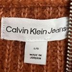 Calvin Klein Jeans Women's Sweaters Oversized Ribbed Mock Neck Size L Br… Photo 6