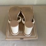 Dolce Vita Nairi Woven Ivory Block Heel White Size 9 Photo 4