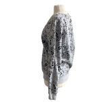 H&M DISNEY Sweatshirt Womens Sz Medium Grey Mickey Mouse All Over Print Photo 4