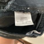 PINK - Victoria's Secret PINK Victoria’s Secret‎ black denim shorts raw hem size 4 Photo 8