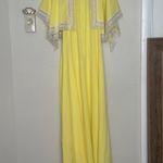 JC Penny JCPenney Yellow Maxi Dress with Lace Trim Photo 5