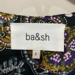Ba&sh  Vlaska Lady Shirt Blouse Size 2 US 8 Black Multi-color Paisley Bash Photo 2