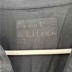 Frank & Eileen Nicole Long Sleeve Henley Dress Heritage Jersey Black Photo 2