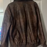 Brown Pleather Jacket Size L Photo 1