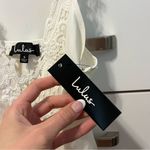 Lulus  White Lace V Neck Bodysuit NWT Photo 5