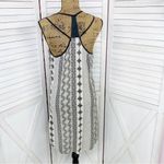 Earthbound  Trading Co. Printed Mini Dress Black Tan Medium Photo 3