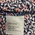 Cynthia Rowley Anthropologie Women's Top M Floral Rayon Flowy 3/4 Tie Sleeve Photo 7