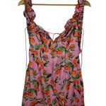 Finders Keepers NWT  Aranciata Mini Dress Sz 6 Pink Clementine Linen Summer Girly Photo 0