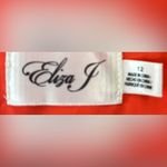 Eliza J 12 Summer HOT Ruffle Midi Orange Red and Purple Aloha Floral Midi Dress Photo 7