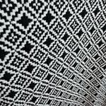 C Wonder NWOT Black White Textured Diamond Beaded 3/4 Sleeve Sheath Dress Size M Size M Photo 2